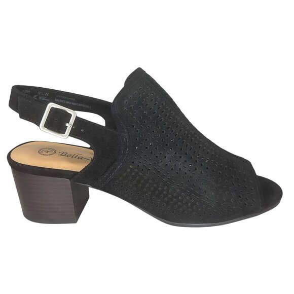 NWT Bella Vita Emmalyn Cut-Out Block Heel Sandals - Picture 1 of 8
